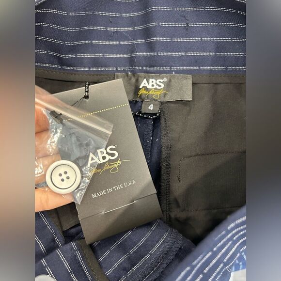 NWT ABS By Allen Schwartz Stripped Wide Leg Pants - Picture 7 of 8